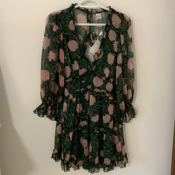 Floral open back dainty dress - Picture 2 of 14